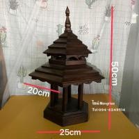 ราคา โคมไฟไม้สัก โคมไฟหัวเสา โคมไฟสนาม (งานไม้สักแท้) (8581560533)