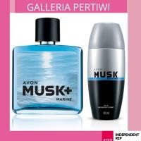 ราคา AVEN - Musk for Men - Musk Marine Eau de Cologne Spray 75ml & Roll On Anti Perspirant Deodorant 40ml (57759235261)