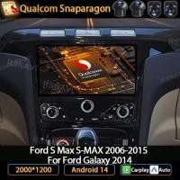 ราคา Andoird 14 Car Radio For Ford S Max S-MAX 2006-2015 For Ford Galaxy 2014 5G WIFI 2 DIN Head Unit Mu (48906816443)