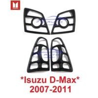 ราคา ครอบไฟหน้า ครอบไฟท้าย Isuzu D-Max 2007 2008 - 2011 สีดำด้าน อีซูซุ ดีแม็กซ์ ฝาครอบท้าย dmax d max ครอบไฟ ฝาครอบไฟ (16639824814)