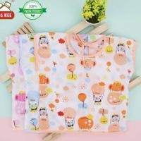 ราคา เสื้อผูกหลังเด็กแรกเกิด ลายการ์ตูนน่ารัก เนื้อผ้าป่านโทเร สำหรับเด็ก 0-3 เดือน เสื้อเด็กอ่อน ชุดเด็กแรกเกิด BAB0015 (7155793996)