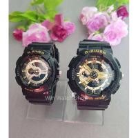 ราคา นาฬิกา DZiner collection คู่รัก สไตล์ G shock , Baby G, สีดำทอง (สายดำเงา) สินค้า มีไฟ ออโต้ไลท์ (ได้นาฬิกา 2 เรือน) (8854437536)
