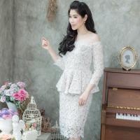 ราคา ชุดเดรสสั้นสีขาว ผ้าลูกไม้ ทรงเข้ารูป เปิดไหล่ เหมาะเป็น ชุดออกงานผู้ใหญ่ ชุดผู้ใหญ่ไปงานแต่งงาน ชุดแม่เจ้าสาว ชุดแม่... (4107702940)