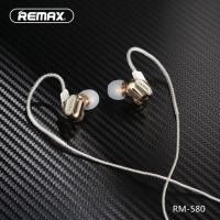 ราคา REMAX RM-580หูฟัง Small talk Double Moving-Coil Earphone Earphone ไมโครโฟนแบบ HD Voice ระบบเสียง (1122793565)
