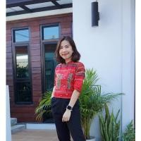 ราคา เสื้อคอจีนกระดุมกระดิ่ง ลายแม้วแดง (23517082919)