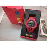 ราคา ส่งฟรี LIMITED Casio G-Shock x ATMOS DW 6900 Red COLLABORATION สีแดง พร้อมกล่อง คาสิโอ จีช้อค (3257686574)