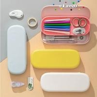 ราคา ดินสอสองชั้น SKANDI, กล่องเครื่องเขียนฮาร์ดธีมหุ่นยนต์, กระเป๋าดินสอ DIY สีดินเรียบง่ายนักเรียนชั้นประถมศึกษา (53108848645)