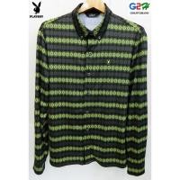 ราคา Playboy แท้ เสื้อยืดโปโลสไตล์เชิ๊ตแขนยาวสปอต (1132019927)