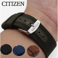 ราคา [เครื่องมือติดตั้งฟรี] CITIZEN สายนาฬิกา อุปกรณ์เสริมนาฬิกา Blue Angel 20 22 23 มม. สายผ้าใบไนลอน (47958440735)