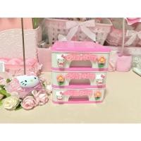 ราคา ลิ้นชักจัดระเบียบสีชมพู3ชั้นลิ้นชักคิตตี้สีชมพู (6491214779)