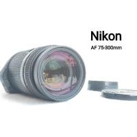 ราคา เลนส์ ยี่ห้อนิคอน Nikon Nikkor Af 75-300mm f4.5-5.6สภาพดี Excellent มีคอล่าพร้อมฝาหน้า ท้าย (17713975397)
