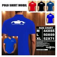 ราคา Polo Shirt Otomotif Mobil JAGUAR XK150 SILUET TS Kaos Kerah Baju Kerah KAOSBATUR (42229913799)