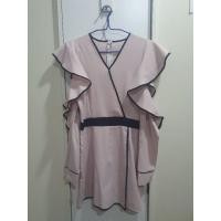 ราคา จั้มสูท สีชมพูกะปิ แขนยาว เปิดไหล่ (6257434672)