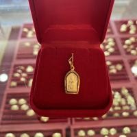 ราคา จี้หลวงพ่อโสธร ด้านหลังเป็นแม่นางกวัก กรอบทองแท้90% เหมาะกับสร้อยขนาด 1สลึง ขนาดกว้าง0.8สูง1.5cm (18241448628)