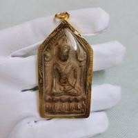 ราคา D จี้พระ พระขุนแผนยอดขุนพล พิมพ์บัวสองชั้น กรุวัดพระศรี จ.ลพบุรี ผ่านพิธีปลุกเสกแล้ว เนื้อชินสนิมแดง (27830649295)
