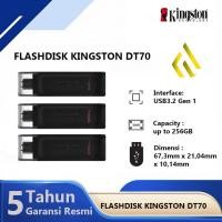 ราคา Kingston DT70 64GB 128GB 256GB USB Type-C USB 3.2 แฟลชไดรฟ์ (55654621002)