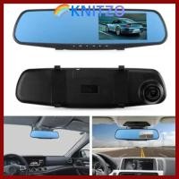 ราคา KNITZO Dash Camera, 1080P HD Recording Car DVR, Night Vision Wide Angle Dual Lens Vehicle Recorder Driving Recording (49851408827)