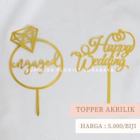 ราคา SFS - ACRYLIC TOPPER RELATIONSHIP PALATION HAPPY WEDDING, ENGAGED MARRY ME WILL YOU MARRY ME TOPPER CAKE DECORTATIONS (56200300532)