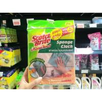 ราคา แพ็ค2+1 สก็อตซ์ ไบรต์ 3M ผ้าฟองน้ำ SCOTCH BRITE SPONGE CLOTH ดูดซับน้ำได้ดีเยี่ยม ทนทาน แห้งไว สก็อตไบร์ท (6835416126)