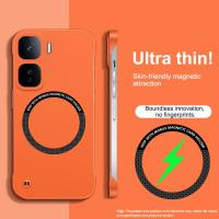 ราคา กรณีแม่เหล็กสําหรับ วิฟ ไอคิว 15 13 12 11 10 9 8 7 มือโปร หรูหราอัลตร้าบาง ไม่มีกรอบ ไร้สายชาร์จสี เคลือบ พีซี ฝาครอบโทรศัพท์ (50557959741)