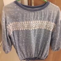 ราคา เสื้อคอกลม เอวจั๊ม แขนสามส่วน (1753434738)