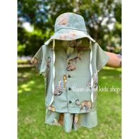 ราคา พร้อมส่งชุดเด็กราคาถูก ชุดเซทเด็ก Summer ฮาวาย ชุดวินเทจ ผ้าไหมอิตาลี่เนื้อดี เกรดขึ้นห้าง (หมวกขายแยก) (3728461776)