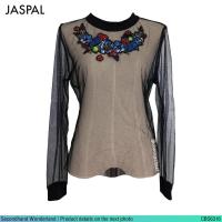 ราคา USED Jaspal - Sheer Black Floral Mesh Top | เสื้อซีทรูสีดำ สีแดง เสื้อตาข่าย ลายดอก แขนยาว สาวอวบ แท้ มือสอง (24819079896)