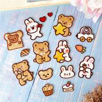 ราคา ♥ แผ่นสติกเกอร์ ลายหมี และกระต่าย มีกาวในตัว สําหรับตกแต่งเสื้อผ้า ♥ แผ่นแพทช์รีดติดเสื้อ ปักลาย DIY 1 ชิ้น (22260479587)