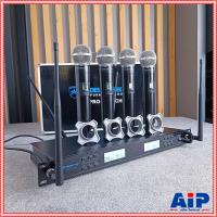 ราคา ไมค์4ด้าม PROEUROTECH PRO-111 4CH ไมค์ลอย UHF แถมกระเป๋า ไมค์คาราโอเกะ PRO EUROTECH PRO 111 แถม อุปกรณ์ย้ายเสา PRO-11... (18277065553)