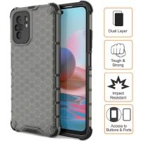 ราคา Armor Honeycomb Case Xiaomi Poco M5s - RedMi Note 10 - 10S - Cover Hard Soft Casing Black Black Black PC TPU 4G (26884872952)
