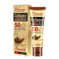 ราคา SPF50 Snail Sunscreen Cream Waterproof Sunblock Foundation Whitening Isolation Moisturizing Oil Control Face Body Care (48407237061)