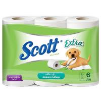 ราคา สก็อตต์เอ็กซ์ตร้าบิ๊กโรลกระดาษชำระ 6ม้วน Scott Extra Toilet Tissue Big Roll 6rolls [หมายเลขบาร์โค้ด 8850033000209 ] (27594496066)