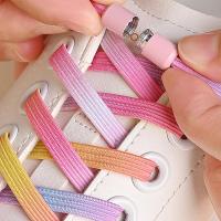 ราคา เชือกผูกรองเท้ายืดหยุ่นพร้อมหัวมุก สไตล์ No Tie สำหรับรองเท้าผ้าใบเด็กและผู้ใหญ่ (29391026970)