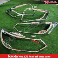 ราคา ครอบไฟหน้า ครอบไฟท้าย vios 2013 2014 2015 2016 สีชุบ งานไทย ราคาพิเศษ ลดล้างสต๊อค (22027593874)