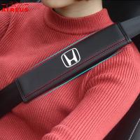 ราคา 2 ชิ้น Honda ปลอกสวมหุ้ม สําหรับสายเข็มขัดนิรภัยในรถยนต์ ปลอกหนังหุ้มเข็มขัดนิรภัย สำหรับ Honda civic 11th gen fd fc eg fk HRV Jazz City Mugen Fit Vezel Accord BRV WRV Stream (21992801987)