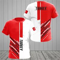 ราคา ชุดฟุตบอลสั่งทำ พร้อมพิมพ์ลายธงชาติตุรกี เสื้อยืดแขนสั้นคอวี สำหรับคนทุกวัยในฤดูร้อน (50007774595)
