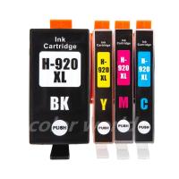 ราคา [สต็อกประเทศไทย] 4 Pack 920XL nk Cartridge 920XL Capacity Print Inkjet Compatible for HP Officejet 6000 6500 6500A (3005936442)