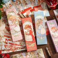 ราคา ไดลี่|30 แผ่น Fairy Tale Town บุ๊คมาร์คชนิดบรรจุกล่องคลาสสิกภาษาฝรั่งเศสคําภาพประกอบสไตล์หนังสือหน้าคลิปสร้างสรรค์วัสดุคู่มือตกแต่งอ่าน Logomark (43623293587)