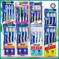 ราคา ถูกและดีมีจริง Berman แปรงสีฟันเบอร์แมน แพ็ค3 แปรงสีฟัน ขนนุ่ม นุ่มปานกลาง นุ่มพิเศษ (27402753232)