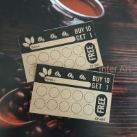 ราคา CF-007 บัตรสะสมแต้ม จำนวน 100 ใบ กระดาษคร๊าฟน้ำตาล หนา300 แกรม (7038879513)