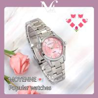 ราคา นาฬิกาข้อมือผู้หญิงสีชมพูสไตล์ญี่ปุ่น [พร้อมส่งจากไทย] หน้าปัดเล็ก นาฬิกายอดนิยม คุณภาพสูง สายนาฬิกาโลหะ (58008108936)