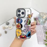 ราคา น่ารัก Little Monster กรณีสีสําหรับ IPhone 11 13 14 15 16 17 Pro Max 12 Mini ฝาครอบ X XR XS Max ซิลิโคนนุ่มกันชนใส SE 2022 6 7 8 Plus กันกระแทก (53955616804)
