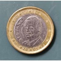 ราคา เหรียญต่างประเทศ สเปน Spain 1 ยูโร Euro ปี 2005 ผ่านการใช้งาน สภาพสวยๆ #16 (25185949816)
