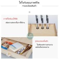 ราคา โต๊ะตั้งคอม ชั้นวางโน๊ตบุ๊ค ชั้นอเนกประสงค์ DIY PC Desk Stand Laptop Storage Wooden Office Computer Notebook Shelf a5sS (8368134725)