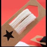 ราคา Converse Lace Rope เหมาะสําหรับผู้ชายและผู้หญิงรองเท้าผ้าใบสูงและต่ํา Universal สีดําและสีขาว Beige Flat Laces (41208447894)
