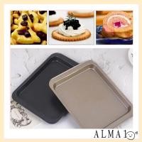 ราคา ALMA ถาดอบเค้กขนมปัง, เครื่องมืออบไม่ติดถาดอบสี่เหลี่ยมผืนผ้า​​, แม่พิมพ์พิซซ่าสแตนเลสแพนส์จาน ​​เบเกอรี่อุปกรณ์เสริมโฮมเบเกอรี่​​ (54408924114)