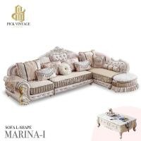 ราคา MARINA-I L-Shape Sofa : โซฟาหลุยส์ทรงแอล พร้อมหมอนอิงและโต๊ะกลางสุดหรู รุ่น “มาริน่า-1” (2577064070)