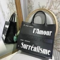 ราคา DiorBook Tote Shopping Bag 41cm Cowhide สีดํา (48108326959)