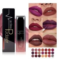 ราคา Pudaier ลิปกลอสกันน้ํา Matte Liquid ลิปสติก Matte Lip Stick เครื่องสําอางแต่งหน้า Nude สีม่วง Black Rose เครื่องสําอาง (42770875110)