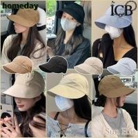 ราคา หมวกกันแดดสไตล์ใหม่ผู้หญิงอินเทรนด์กลวงด้านบนหมวกแหลมป้องกันรังสียูวีแบบพับได้ (24723089324)